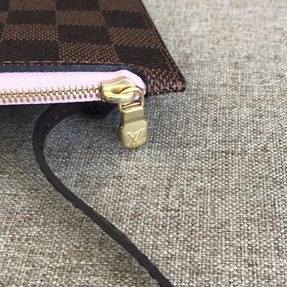 Auth NEW Louis Vuitton Neverfull MM damier pouch ballerina - Picture 9 of 10